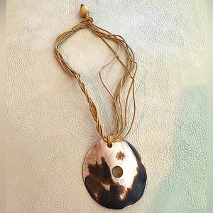 Vintage Shell Necklace on a cord!